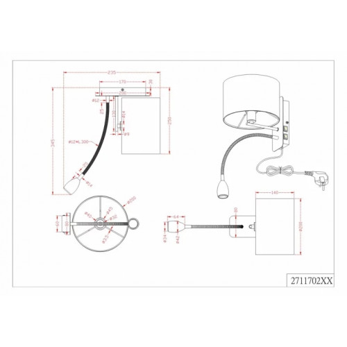 Бра Trio HOTEL 271170201