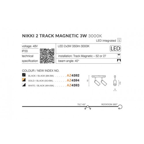 Бра AZzardo DALEN 3000K AZ2959