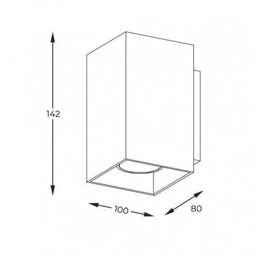 Бра Zuma Line SANDY WL SQUARE 92697-N
