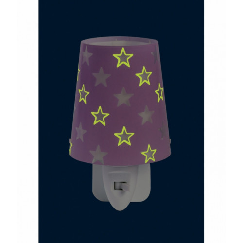 Дитячий нічник в розетку Dalber Stars Purple 81215L