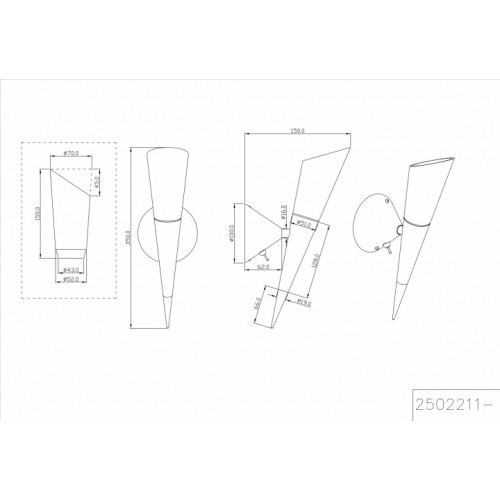 Бра Trio CONO 2502211-07