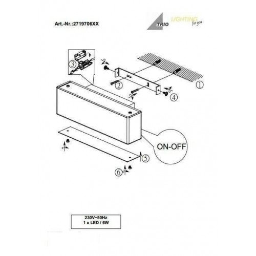 Бра Trio LUGANO 271970601
