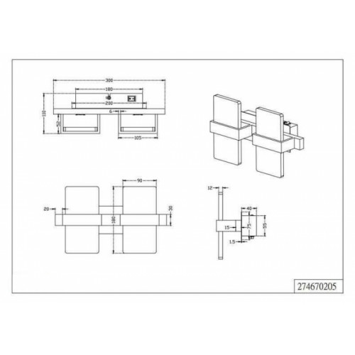 Бра Trio PLATON 274670205
