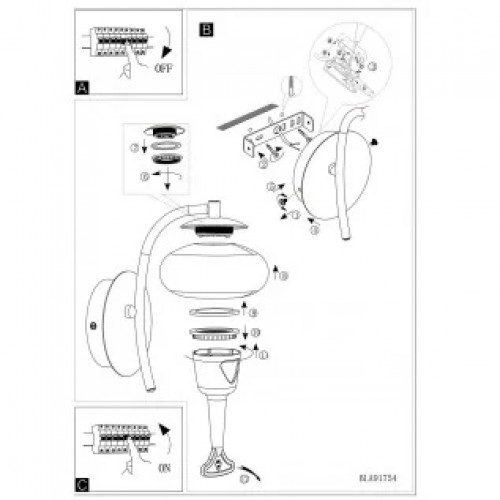Бра Eglo GITA 2 PRO 64048