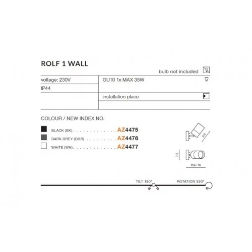 Бра Zuma Line SERGIO W0528-02N-V6AC