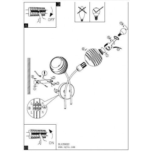 Бра Eglo CREPPO 39692