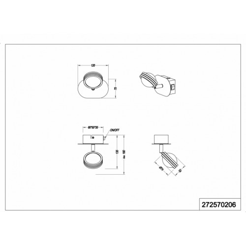 Бра TRIO LENTIL 272570206