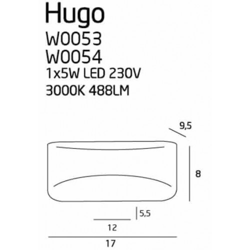 Бра MAXlight HUGO W0054