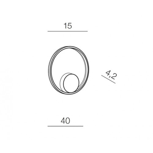Бра AZzardo HALO 40 WALL AZ4705