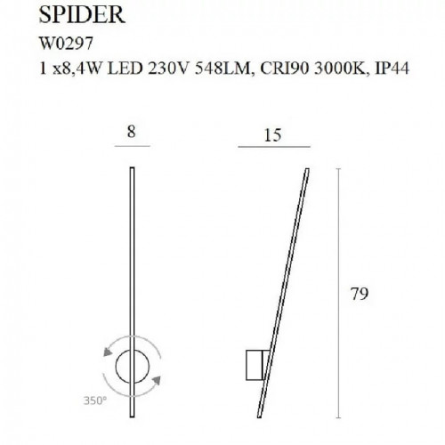 Бра MAXlight SPIDER W0297