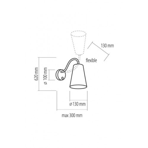 Бра TK Lighting WIRE BLACK 2447