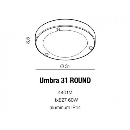 Бра AZzardo UMBRA 31 AZ1597 (4401м )