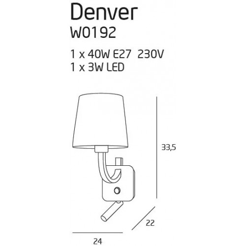 Бра MAXlight DENVER W0192
