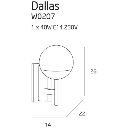 Бра MAXlight DALLAS W0207