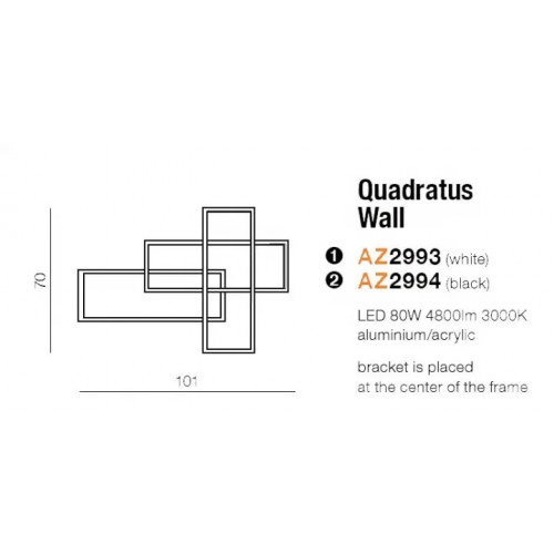 Бра AZzardo QUADRATUS DIMM AZ2993