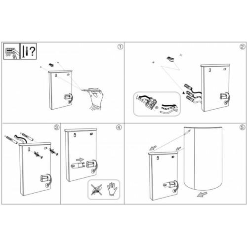 Бра Ideal Lux FLASH GESSO 214696