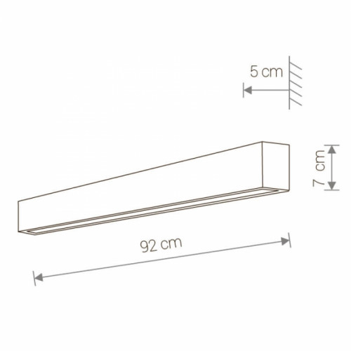 Бра Nowodvorski STRAIGHT LED WALL M 9617