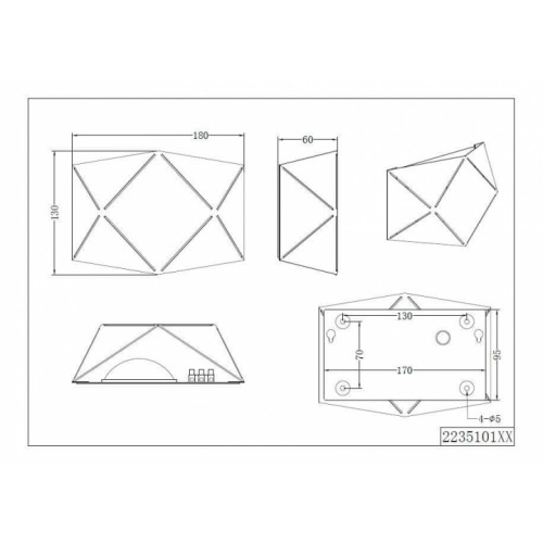Бра Trio ZANDOR 223510132