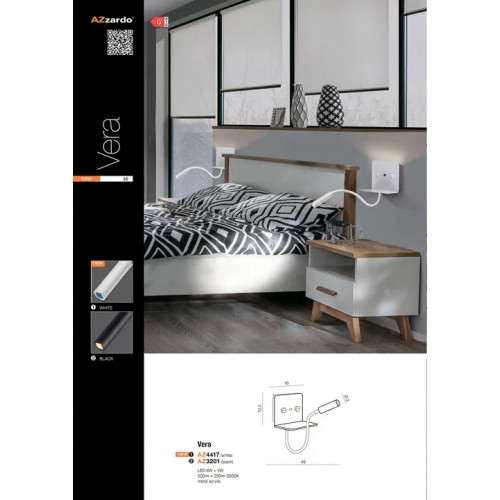 Бра Azzardo VERA LED SWITCH AZ4417