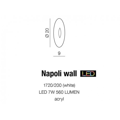 Бра AZzardo NAPOLI AZ1318 (1720/200WH)