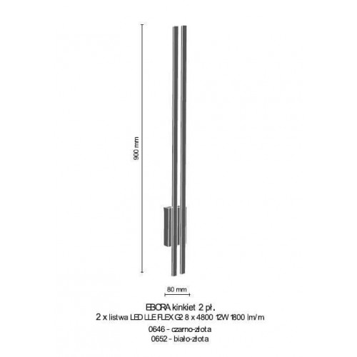 Бра CosmoLight NEW YORK W02503CH-BK