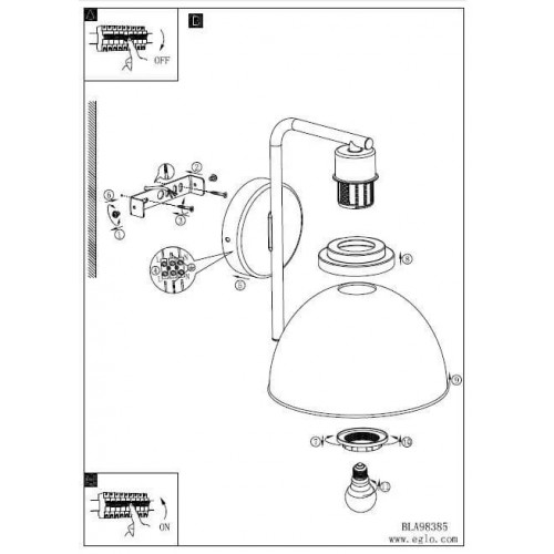 Бра Eglo BELESER 98385