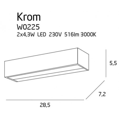 Бра MAXlight KROM W0225