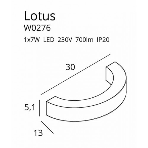 Бра MAXlight LOTUS W0276