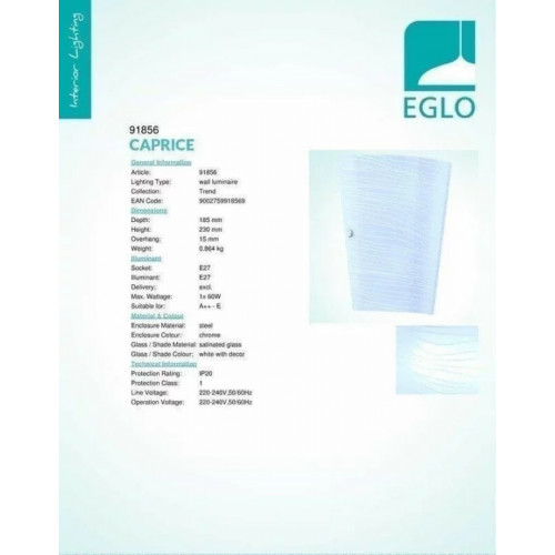 Бра Eglo CAPRICE 91856