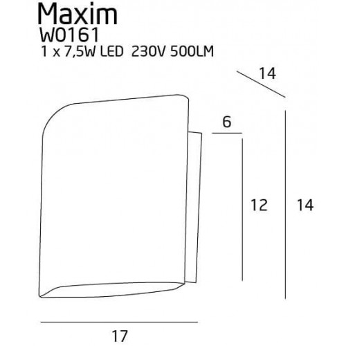 Бра MAXlight MAXIM W0161