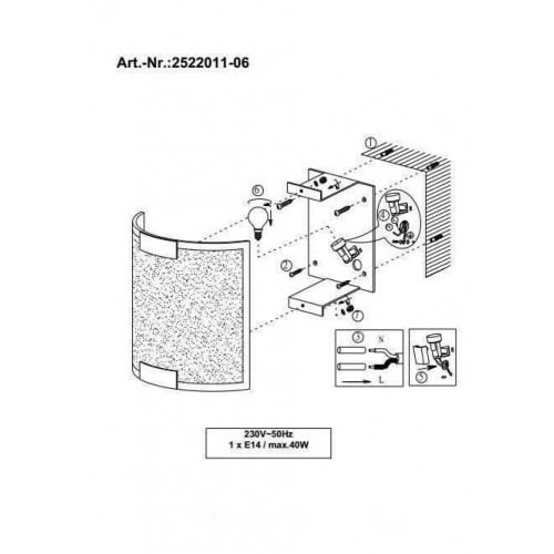 Бра Trio DIVO 2522011-06