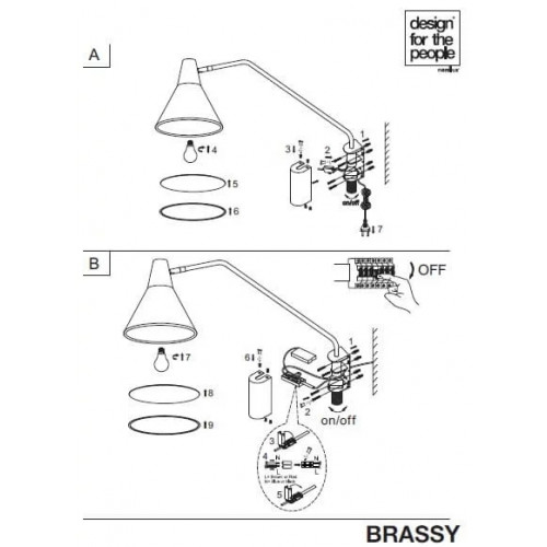 Бра DFTP BRASSY 46301001