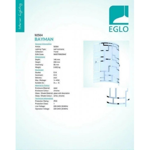 Бра Eglo BELATEGI 99112