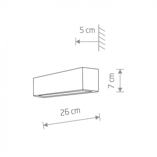 Підсвітка Nowodvorski STRAIGHT WALL 7601