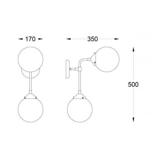 Бра Pikart ABBY 31045-3, праве