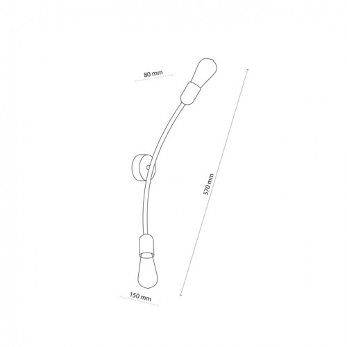 Бра TK Lighting HELIX GOLD 6457