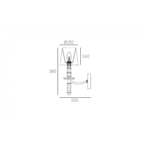 Бра CosmoLight PRALINES W01244BK