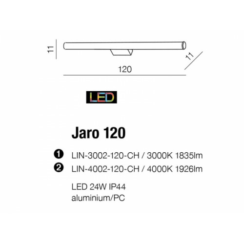 Бра AZzardo JARO 120 AZ2094 (LIN3002120CH )
