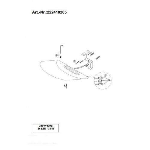 Бра TRIO ESCALATE 222410205