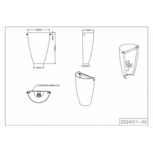 Бра TRIO MIRO 2524011-07