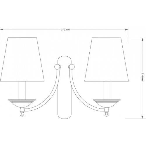 Бра Kutek SAN MARINO KLOSZ SAN-K-1(P)CR