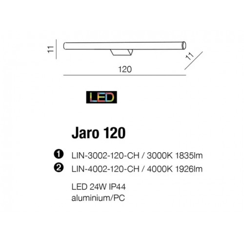 Бра AZzardo JARO 120 AZ2098 (LIN4002120CH )