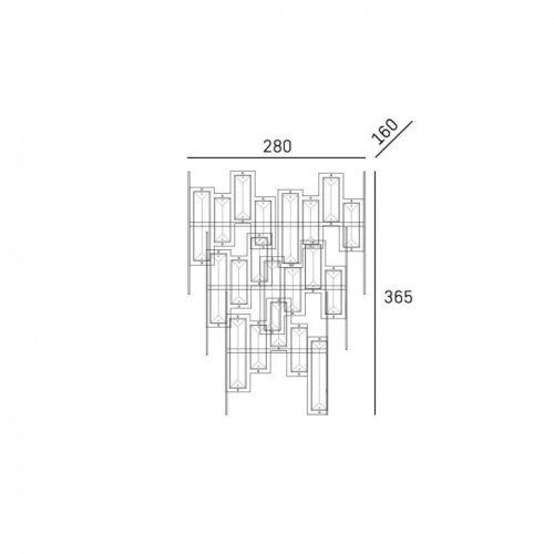 Бра CosmoLight St Petersburg W02141CP