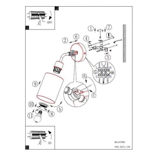 Бра Eglo FORESTBURG 43309