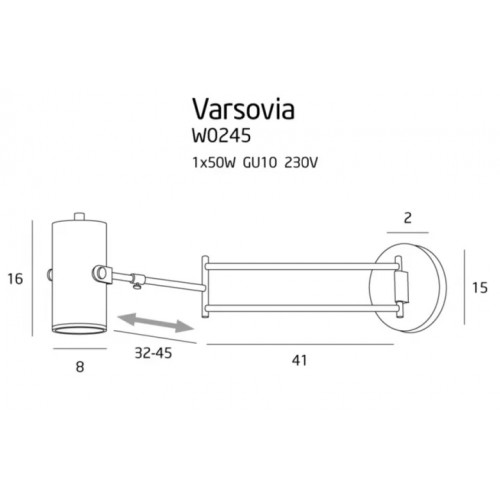 Бра MAXlight VARSOVIA W0245