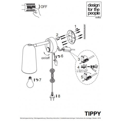 Бра DFTP TIPPY 45181001