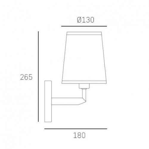 Бра CosmoLight STOCKHOLM W01650BK AU