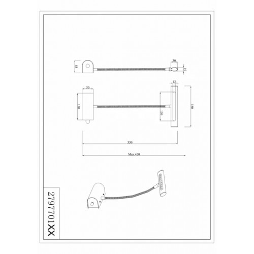 Підсвітка Trio CURTIS 279770108