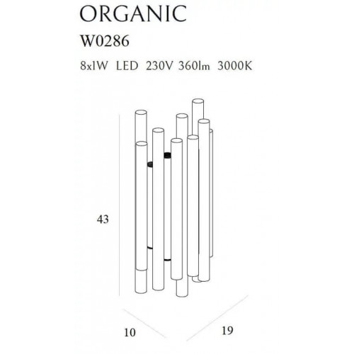 Бра MAXlight ORGANIC W0286D