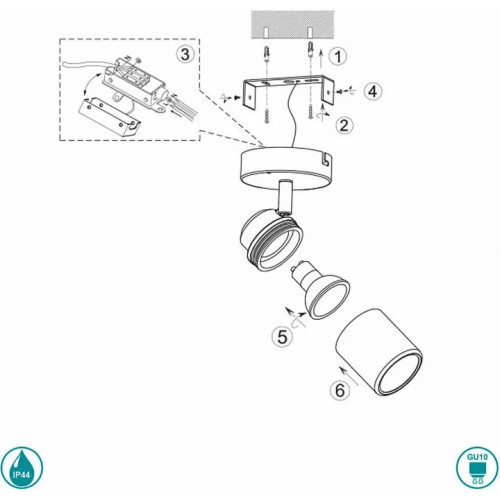 Бра Trio ANGELO 880400106